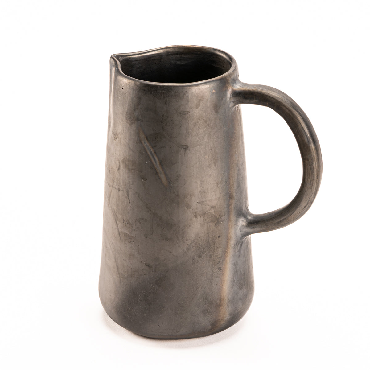 Amando Handcrafted Black Clay Water Pitcher