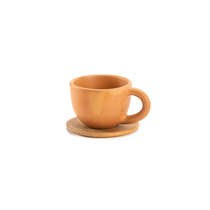 Amando Handcrafted Terracota Clay Coffee Set  (set of 2)