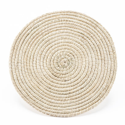 Merida Henequen handwoven Round Placement in Natural Fawn(Set of 2 )