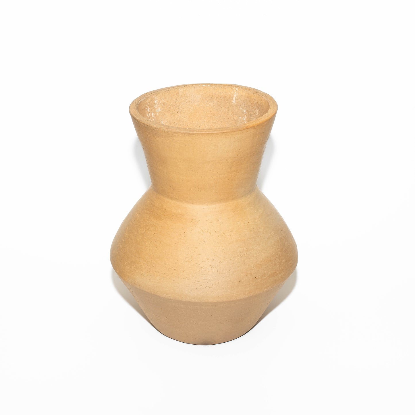 Bichu Hand made Geometrical Clay Floral Vase