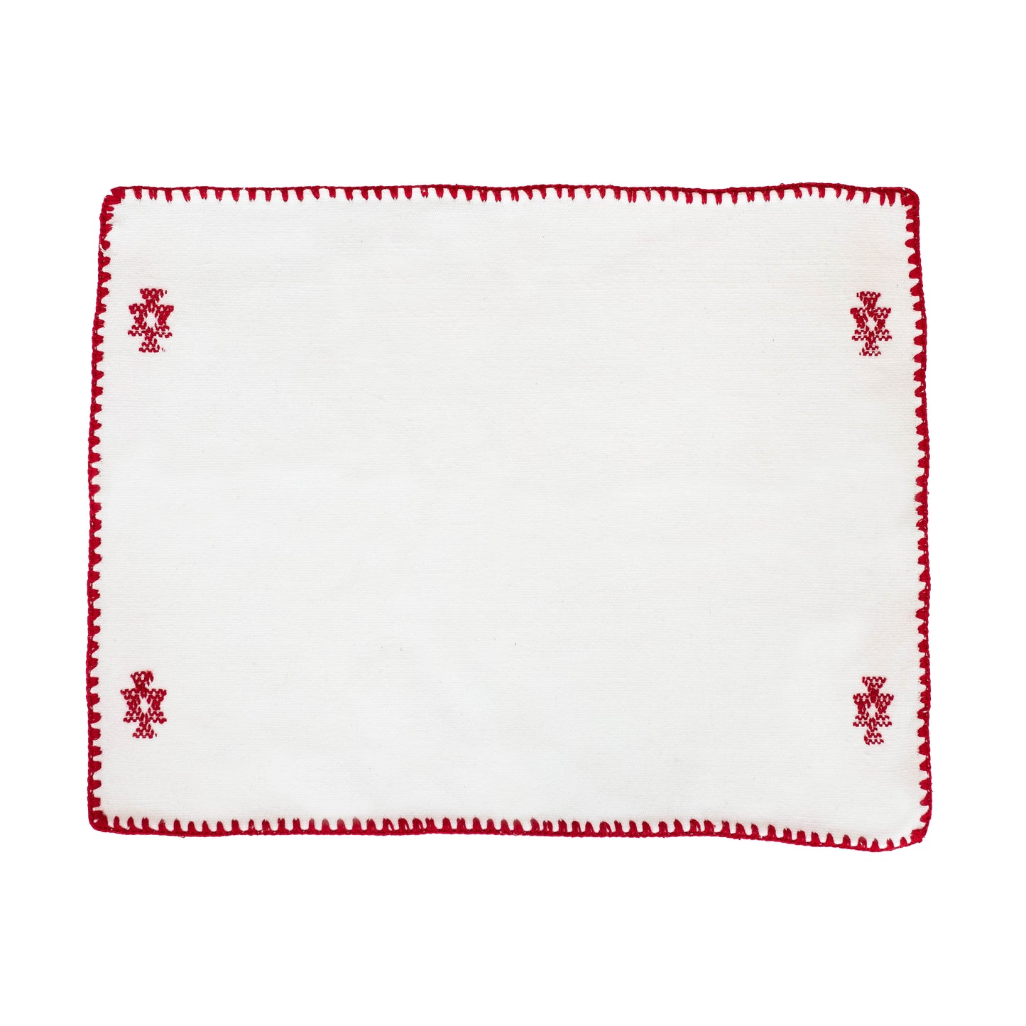 Red Flor Silvestre Handwoven Placemat (Set of 2)